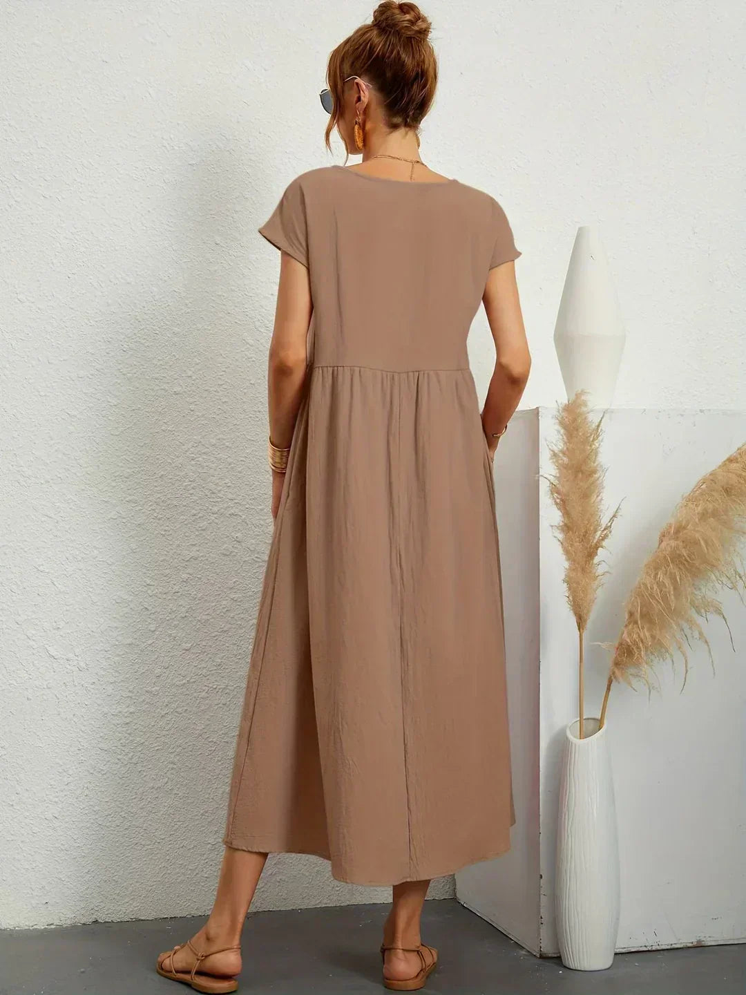 Nataly | Relaxed Cotton Midi Dress