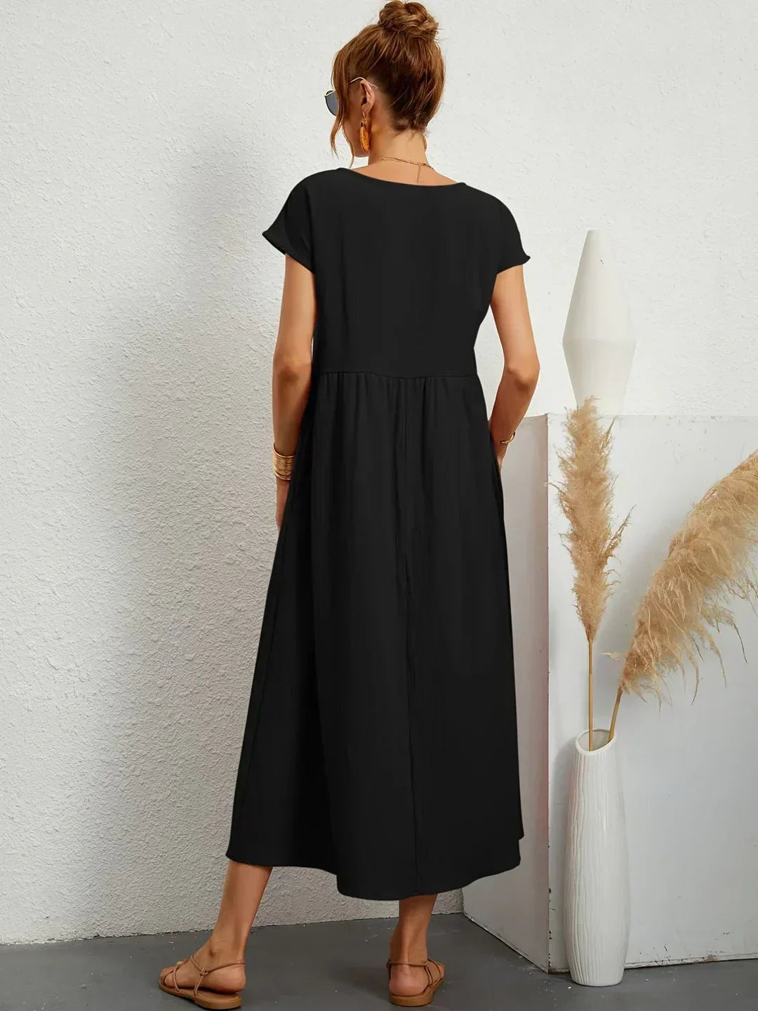 Nataly | Relaxed Cotton Midi Dress