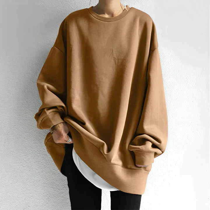 Serena - Oversized round neck jumper for women