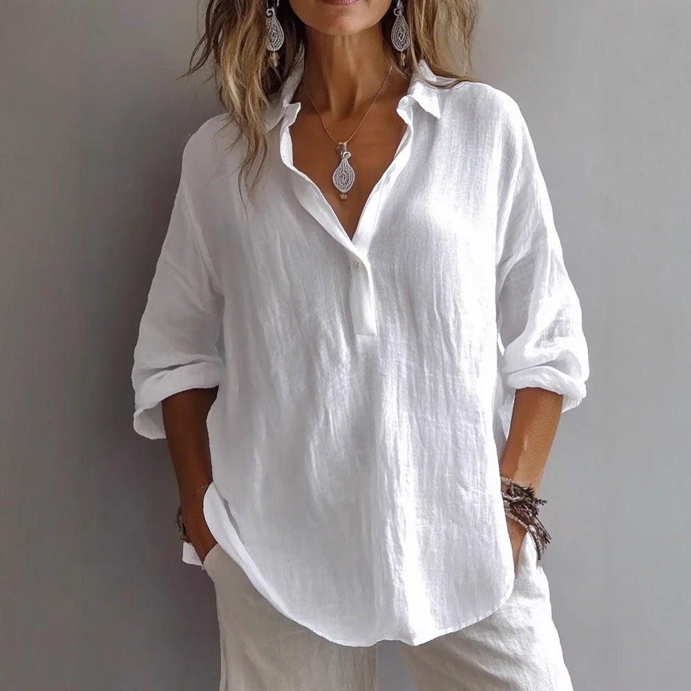 Anna | Airy Linen Blouse