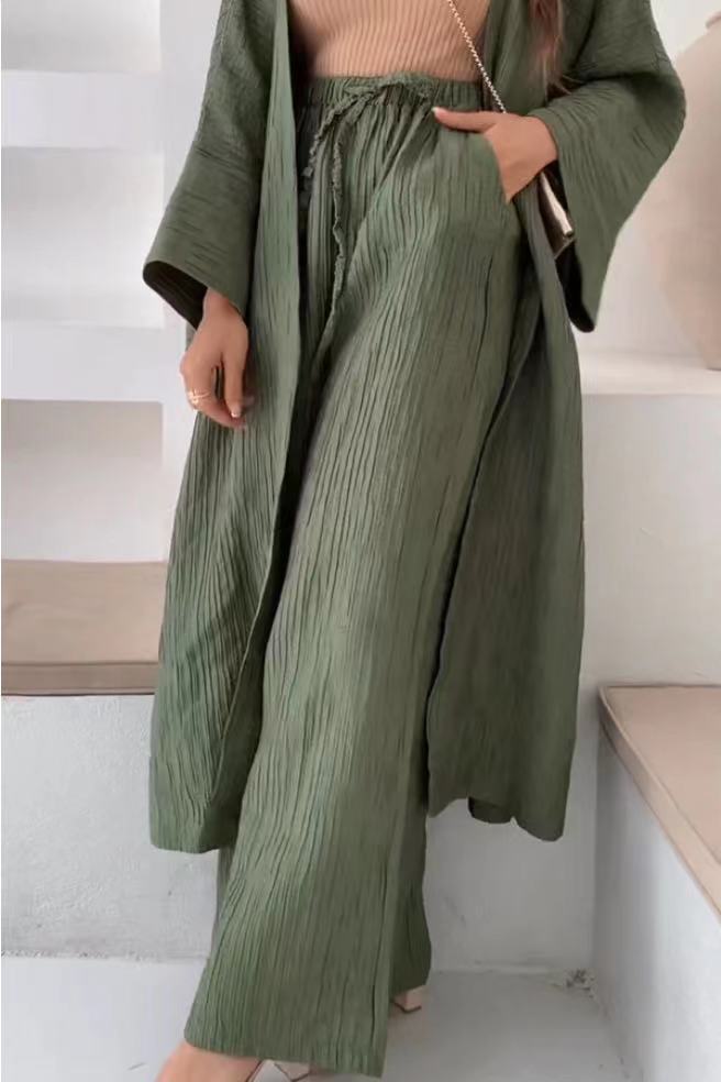Ingrid | Stylish Pleated Kimono Dress