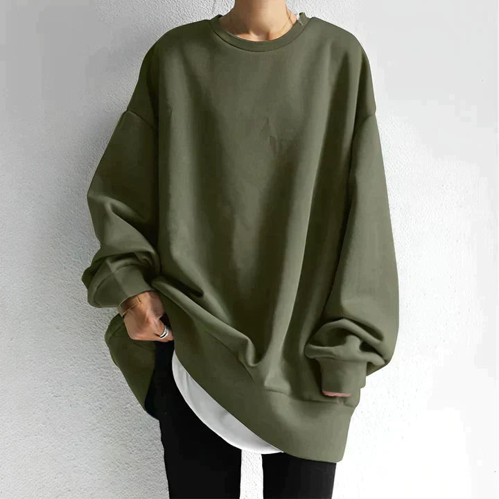 Serena - Oversized round neck jumper for women