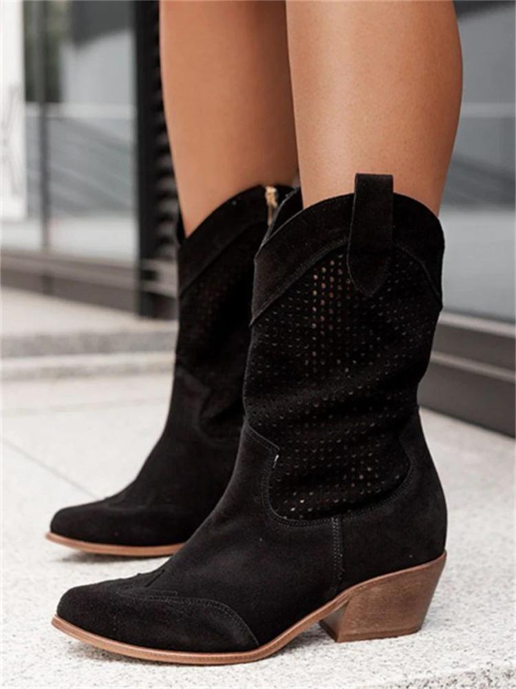 Lucia | Stylish Breathable Western Cowboy Boots