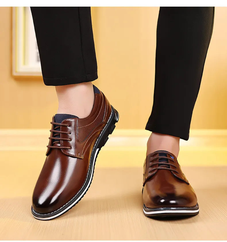 Owen | Stylish Black Lace-Up Dress Shoes