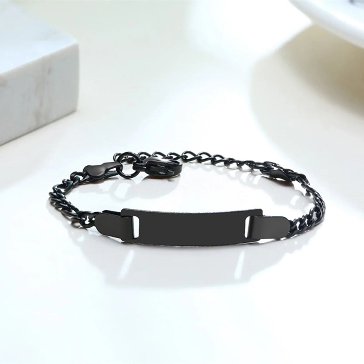 Baby Kids Bracelet, Stainless Steel Chain Bracelet Adjustable Link without Name,Girl Boy Children Birthday Gift