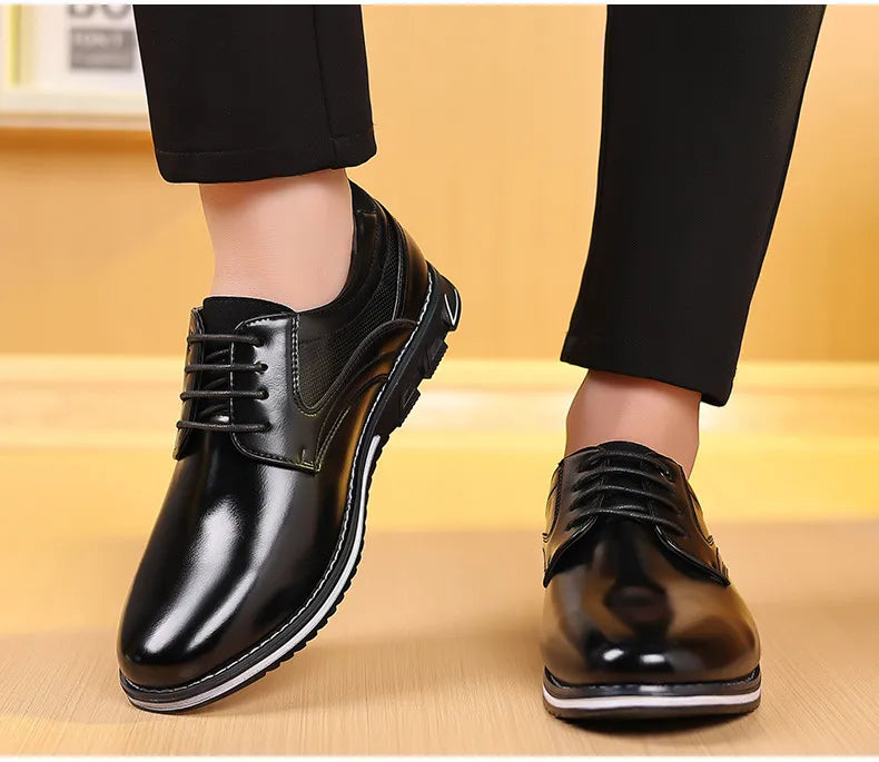 Owen | Stylish Black Lace-Up Dress Shoes