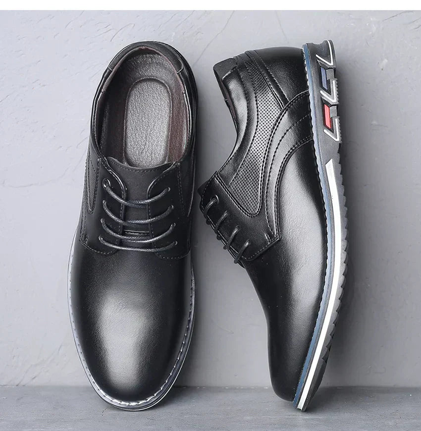 Owen | Stylish Black Lace-Up Dress Shoes