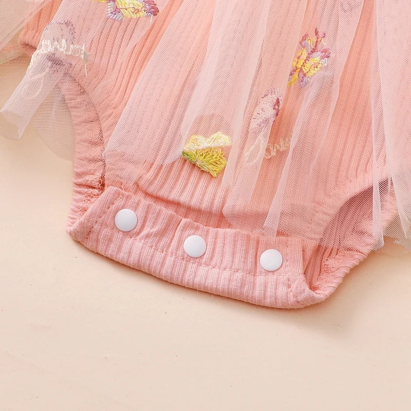 Baby Girl 2Pcs Romper Tutu Set with headband (0M-24M)