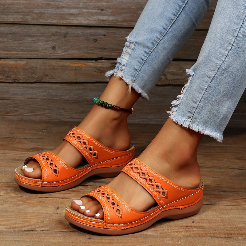 Courtney™ | Stylish Double-Strap Sandals