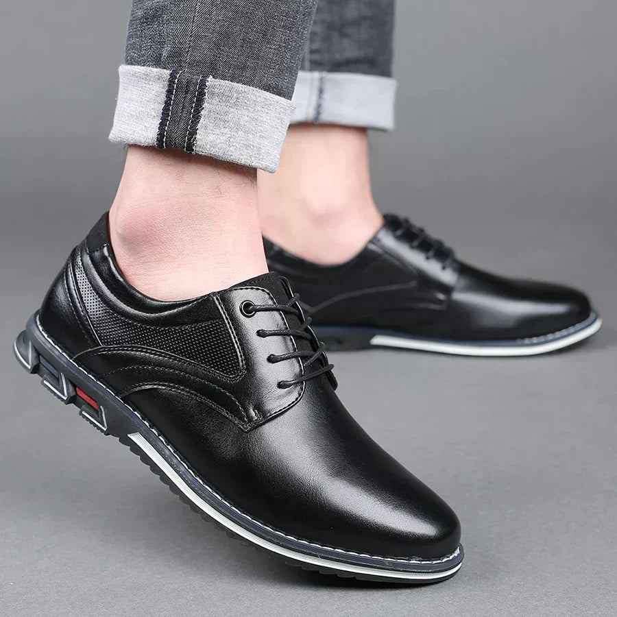 Owen | Stylish Black Lace-Up Dress Shoes