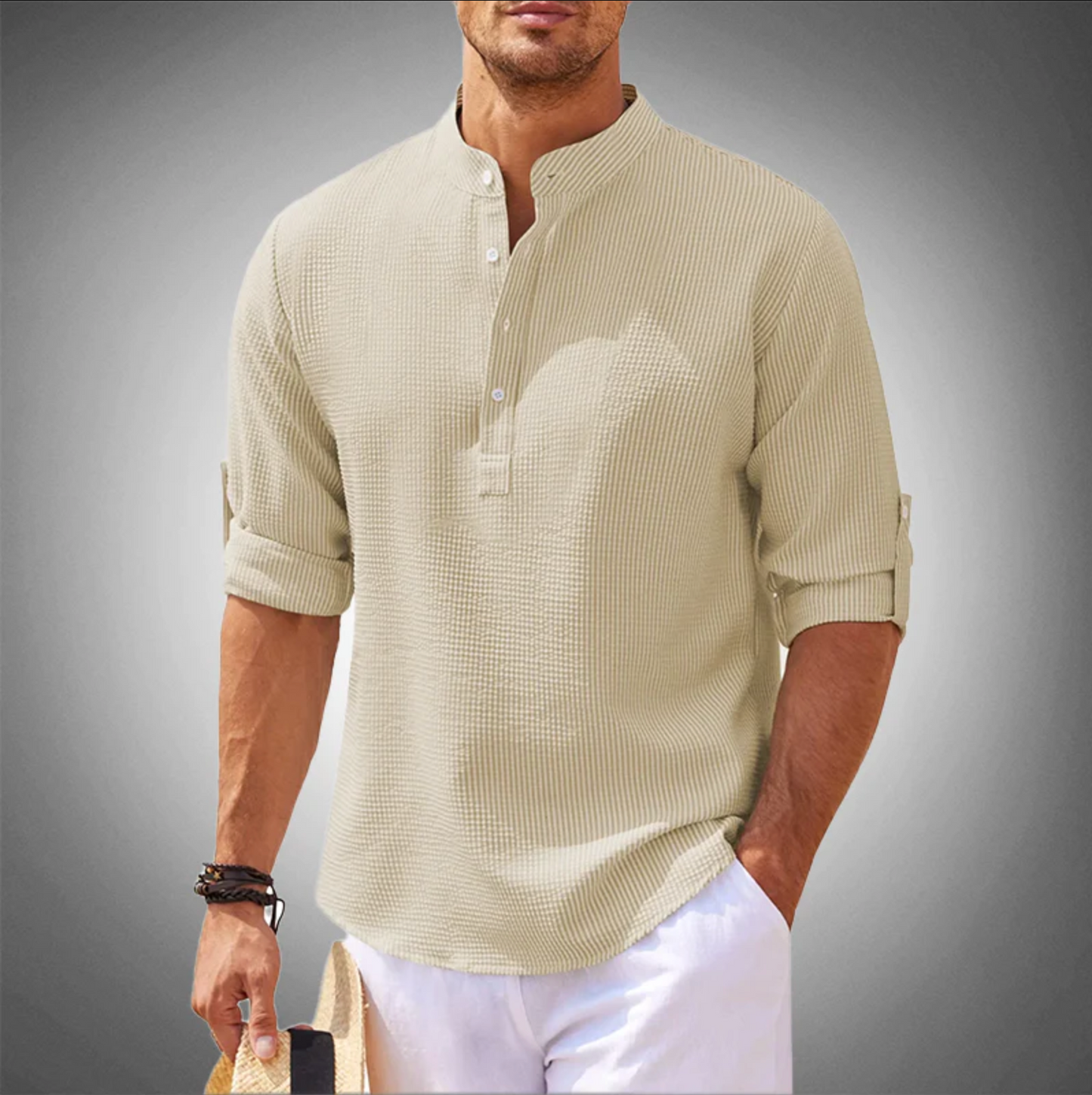 Richard | Stylish Casual Comfort Henley Shirt