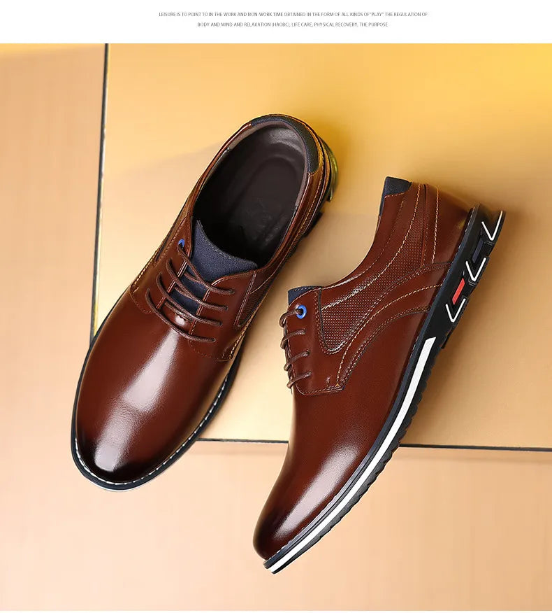 Owen | Stylish Black Lace-Up Dress Shoes