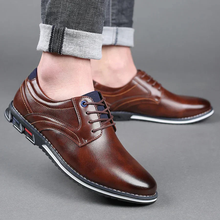 Owen | Stylish Black Lace-Up Dress Shoes
