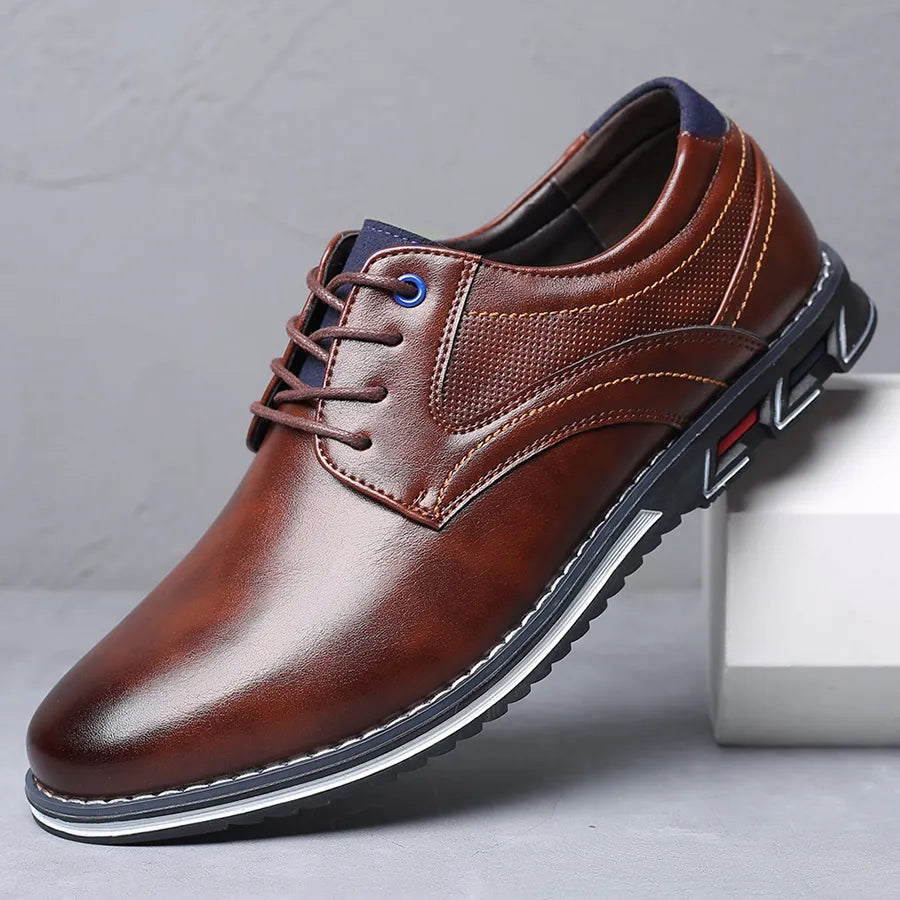 Owen | Stylish Black Lace-Up Dress Shoes