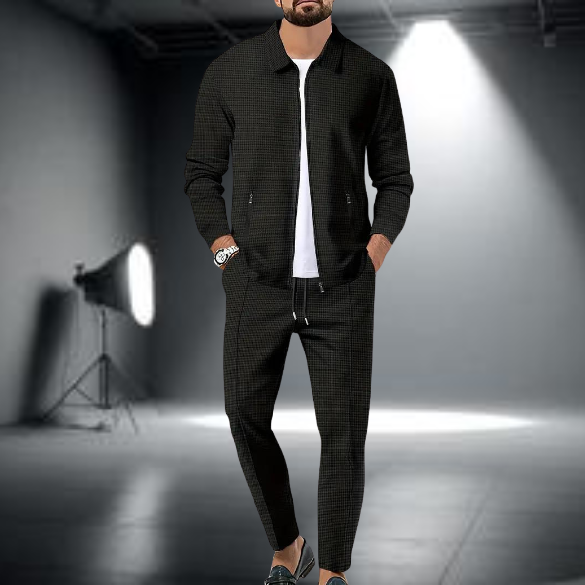 Aiden | Stylish Zip-Up Jacket Pants Set