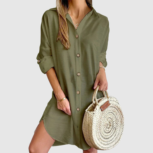 Zoe Rossi Mini Shirt Dress