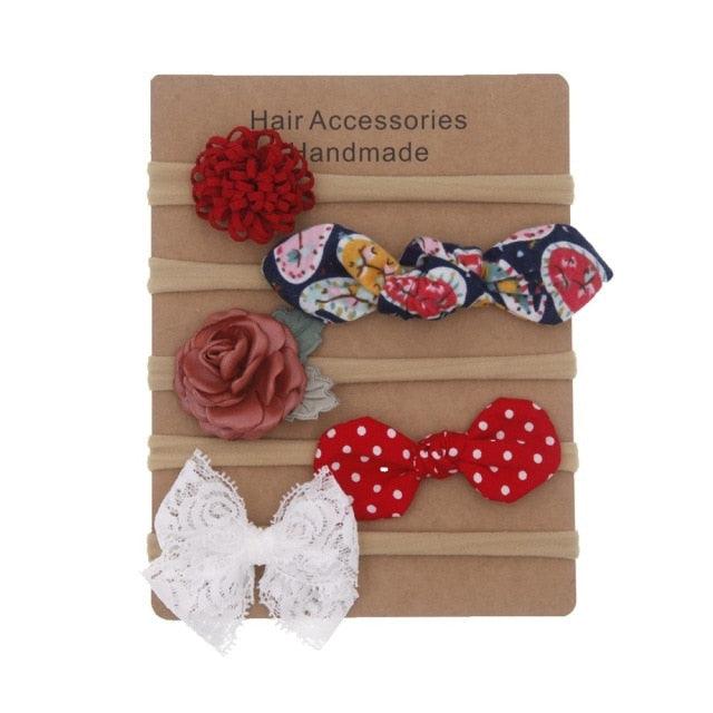 Elastic Hairbands with different styles (0-6M)