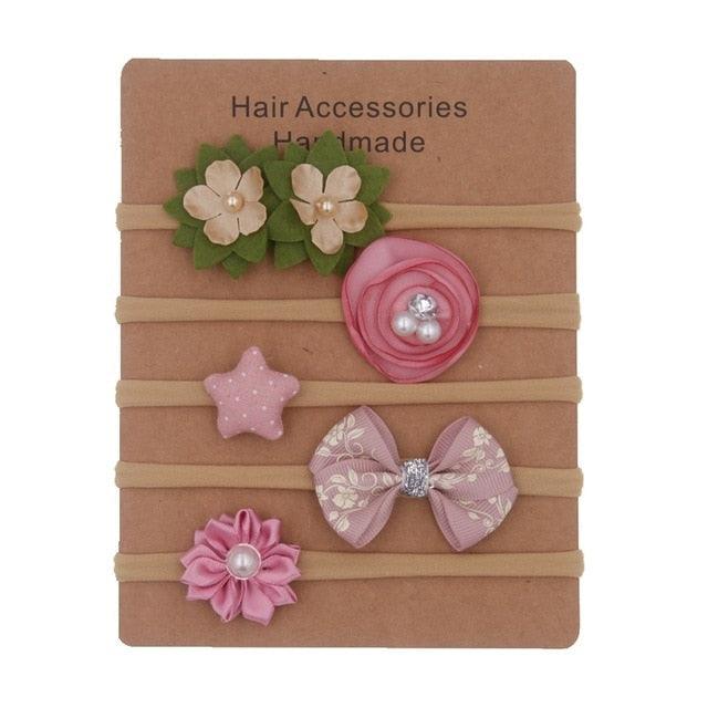 Elastic Hairbands with different styles (0-6M)