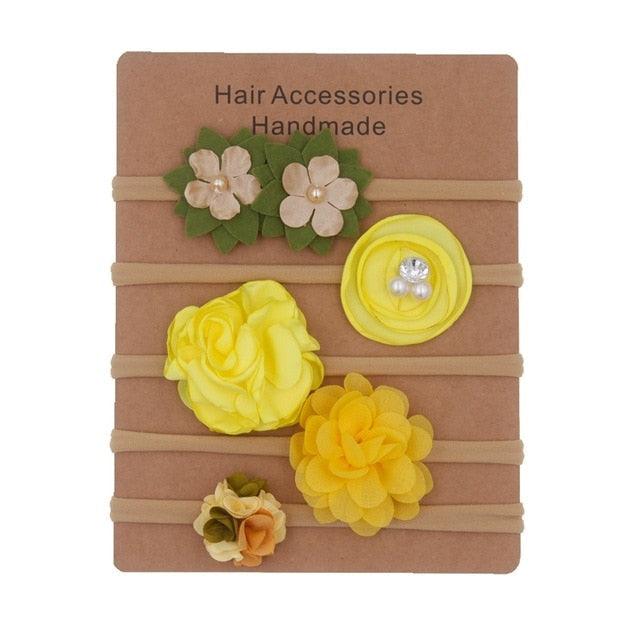 Elastic Hairbands with different styles (0-6M)