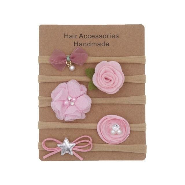 Elastic Hairbands with different styles (0-6M)