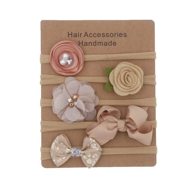 Elastic Hairbands with different styles (0-6M)