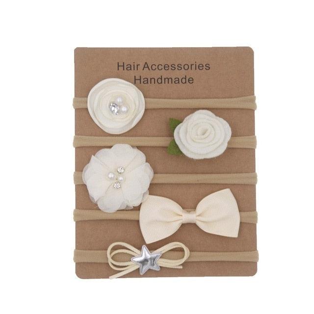 Elastic Hairbands with different styles (0-6M)
