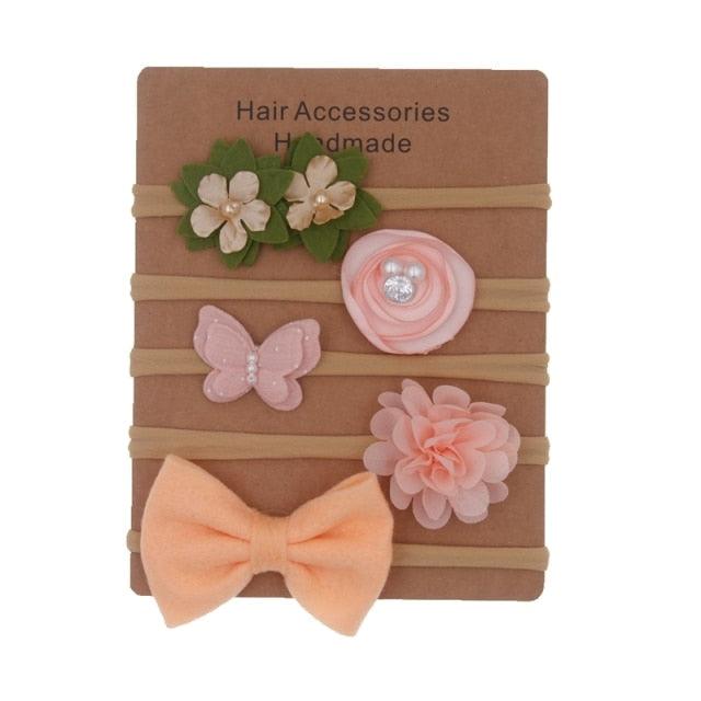 Elastic Hairbands with different styles (0-6M)