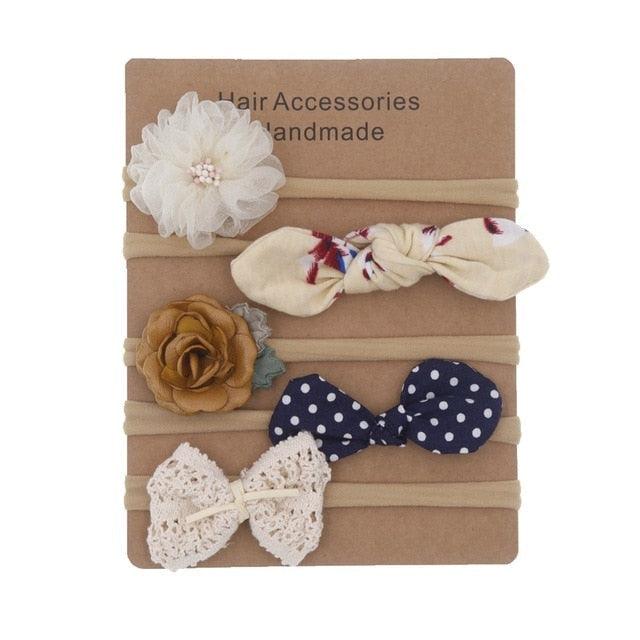 Elastic Hairbands with different styles (0-6M)