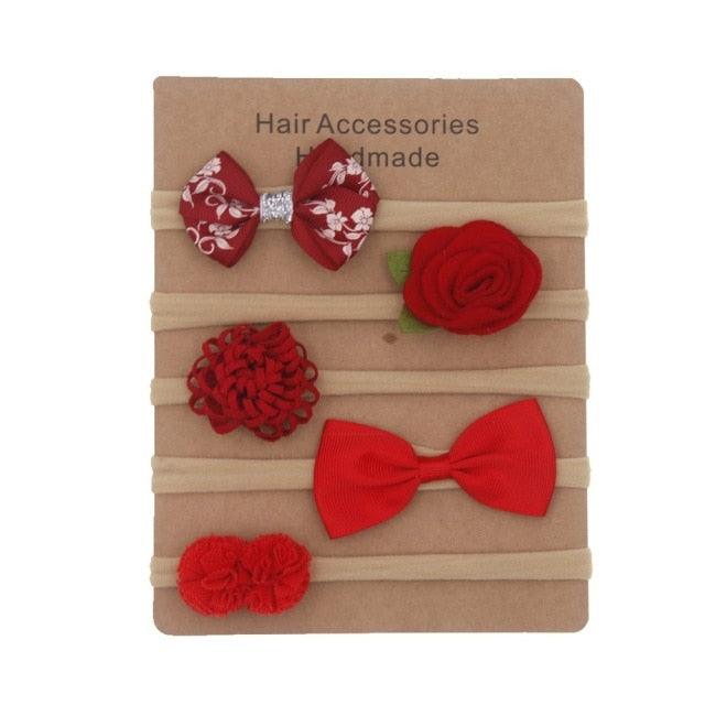 Elastic Hairbands with different styles (0-6M)