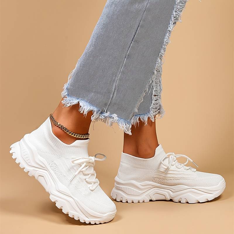 Heidi | Stylish White Sneakers