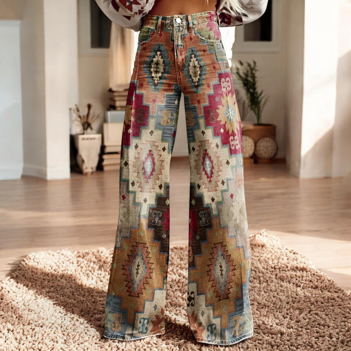 Hannah™ | Floral Print Wide-Leg Pants