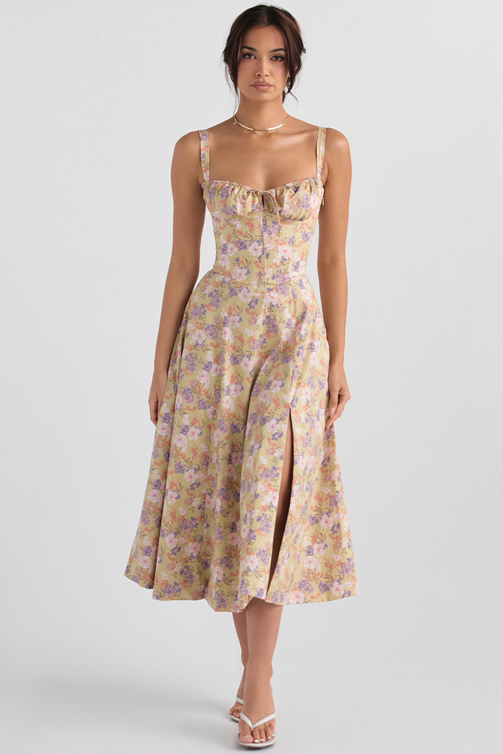 Freya | Stylish Floral Midi Dress