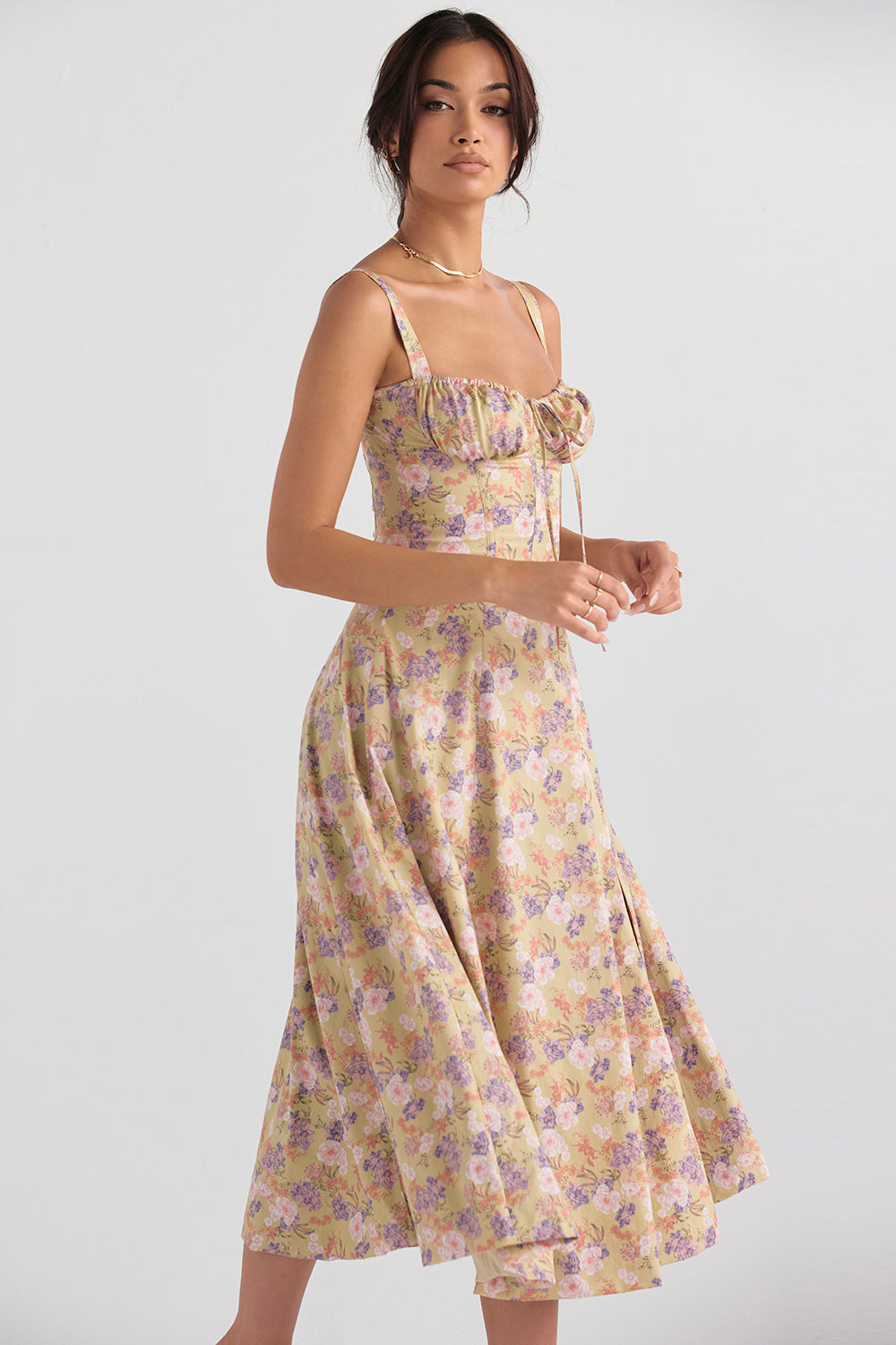 Freya | Stylish Floral Midi Dress