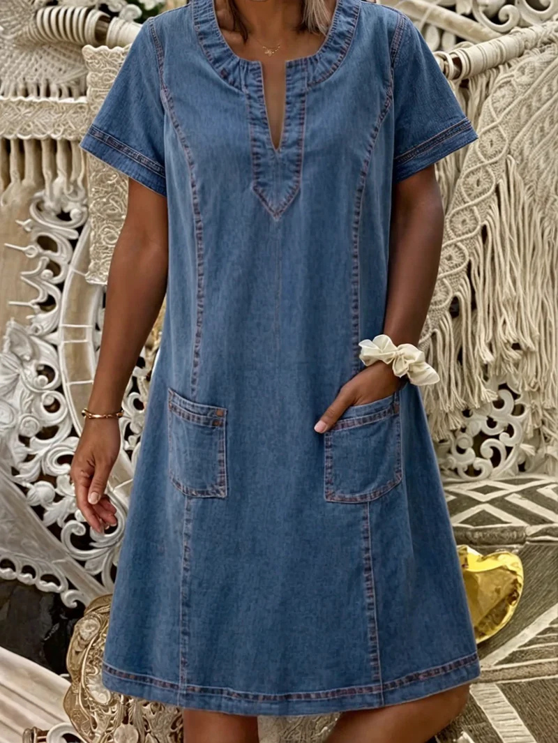 Matilda - Soft Denim Dress