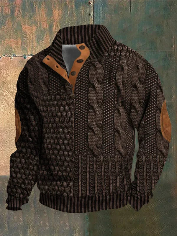 Archie™ | Stylish Cable Knit Zip-Up Jacket