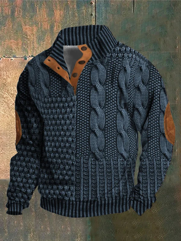 Archie™ | Stylish Cable Knit Zip-Up Jacket