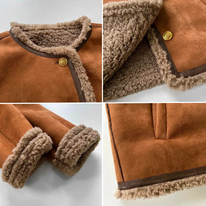 Evelyn™ | Stylish Shearling-Lined Jacket