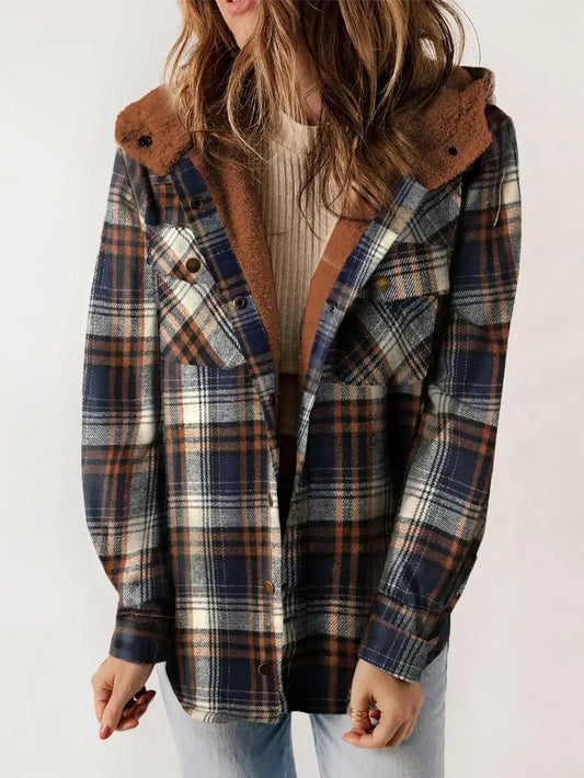 Willow | Cozy Plaid Fleece-Lined Jacket