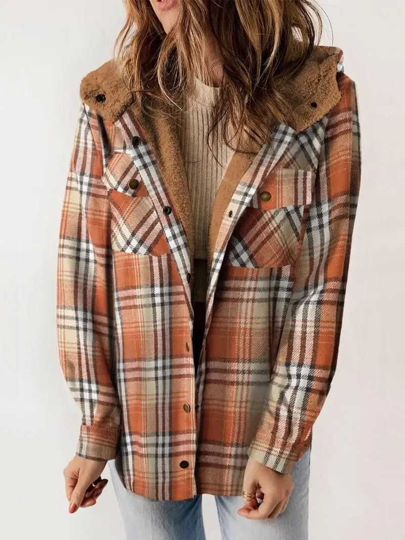 Willow | Cozy Plaid Fleece-Lined Jacket