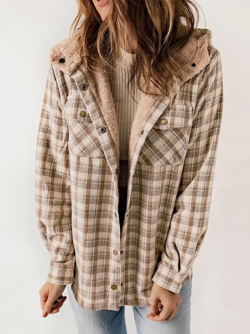 Willow | Cozy Plaid Fleece-Lined Jacket