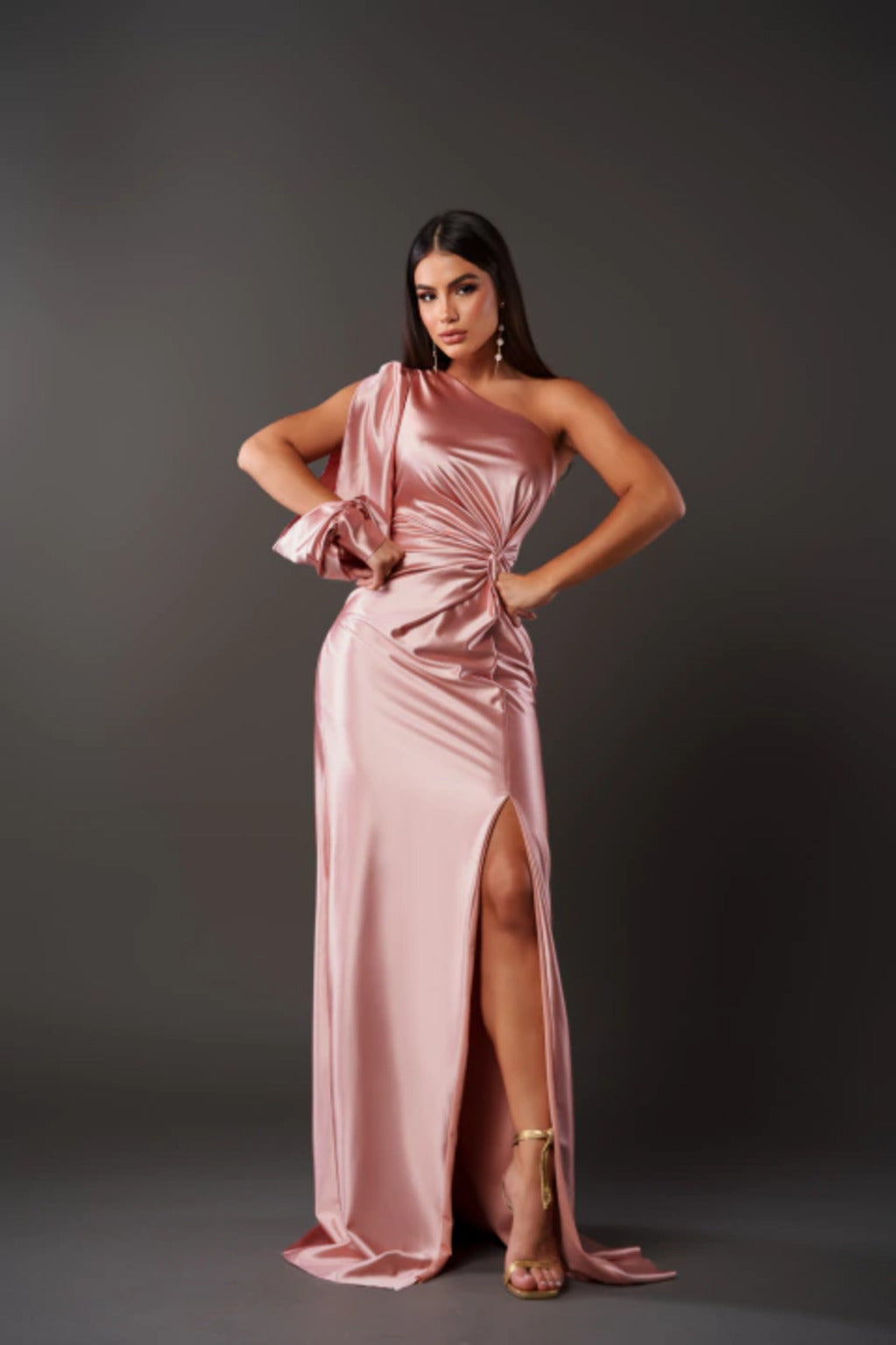 Florence ™ | Stylish One-Shoulder Satin Dress