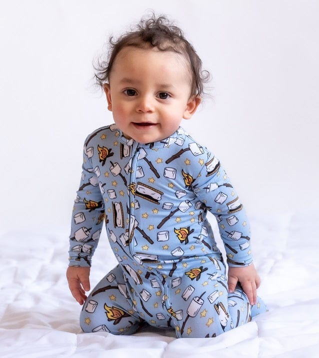 50% Off  Charlie Play Blush Bows - Bamboo Lyocell Zippy Romper