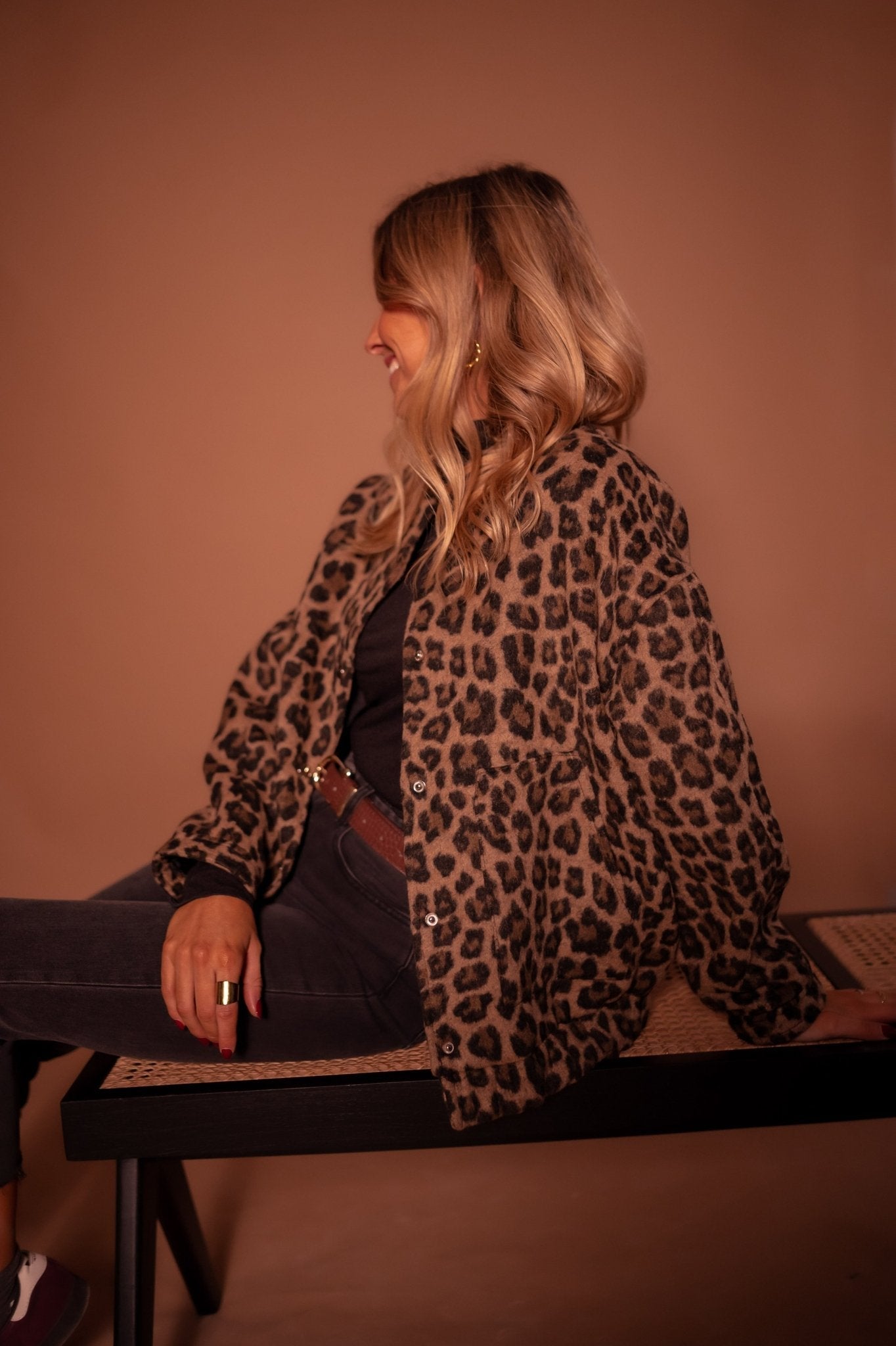 Luna | Trendy Jacket with Leopard Print