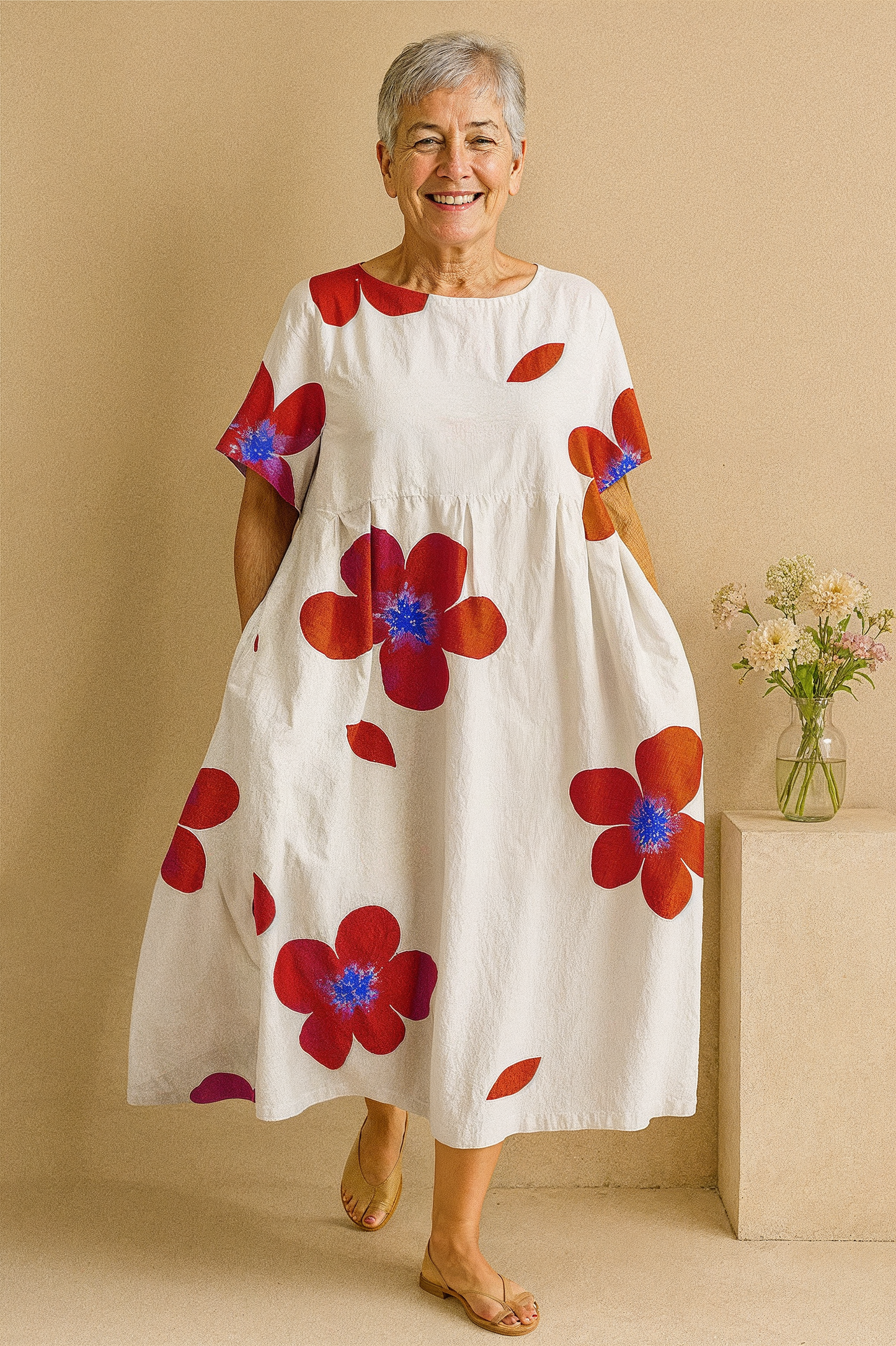 Wildflower Glow – Tummy Coverage Dress