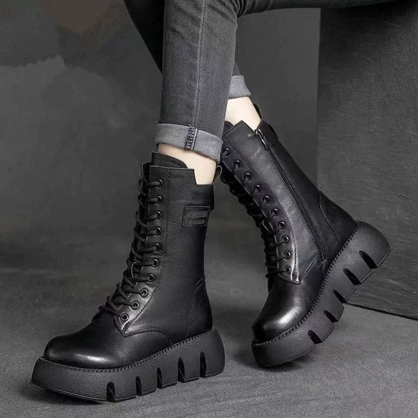 Bonnie™ | Stylish High-Top Platform Boots