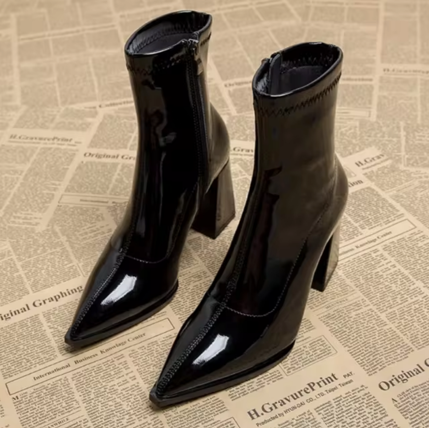 Gabriella | Chic Pointed Toe Ankle Boots